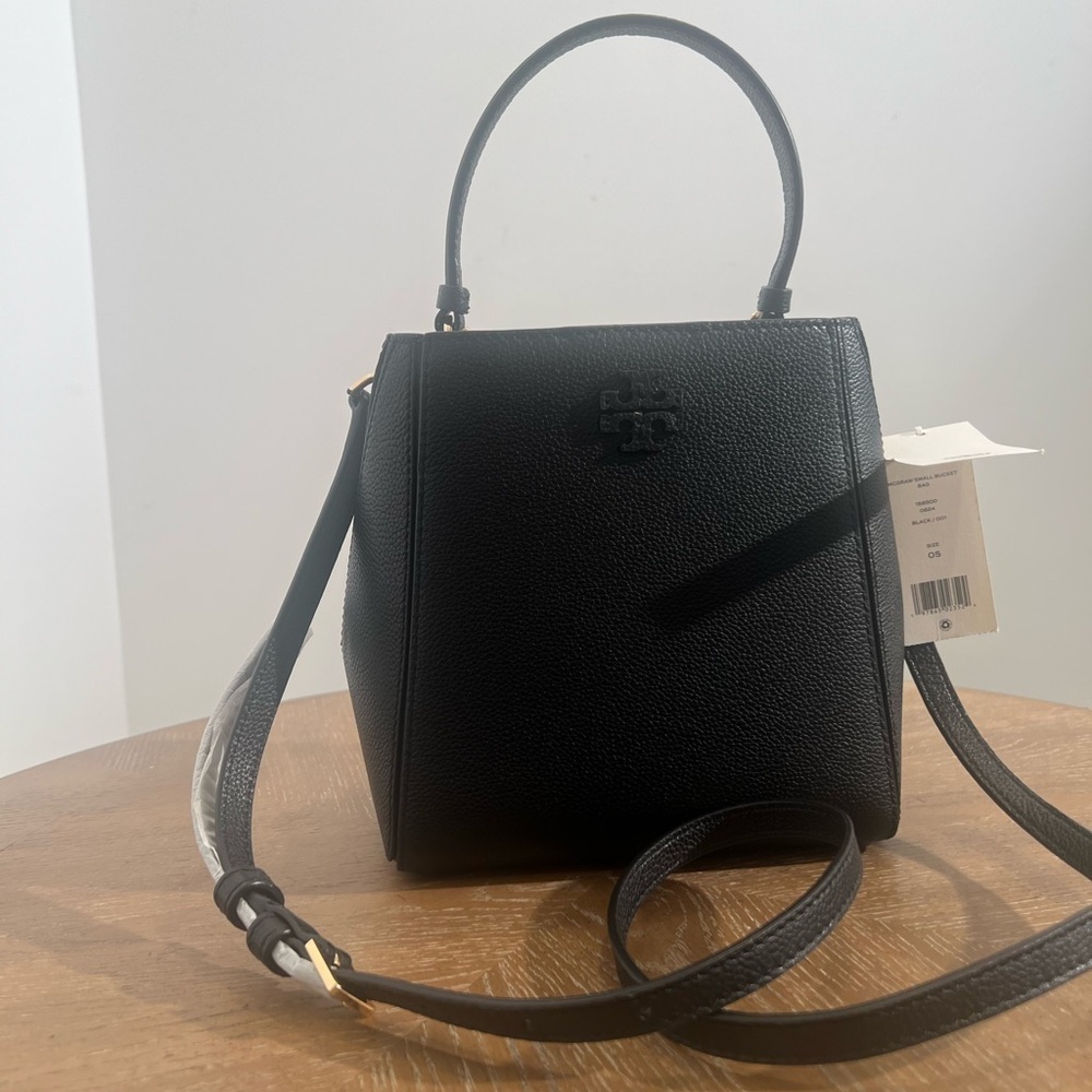 Tory Burch Megraw Leather Small
Bucket Bag - Picture 3 of 10